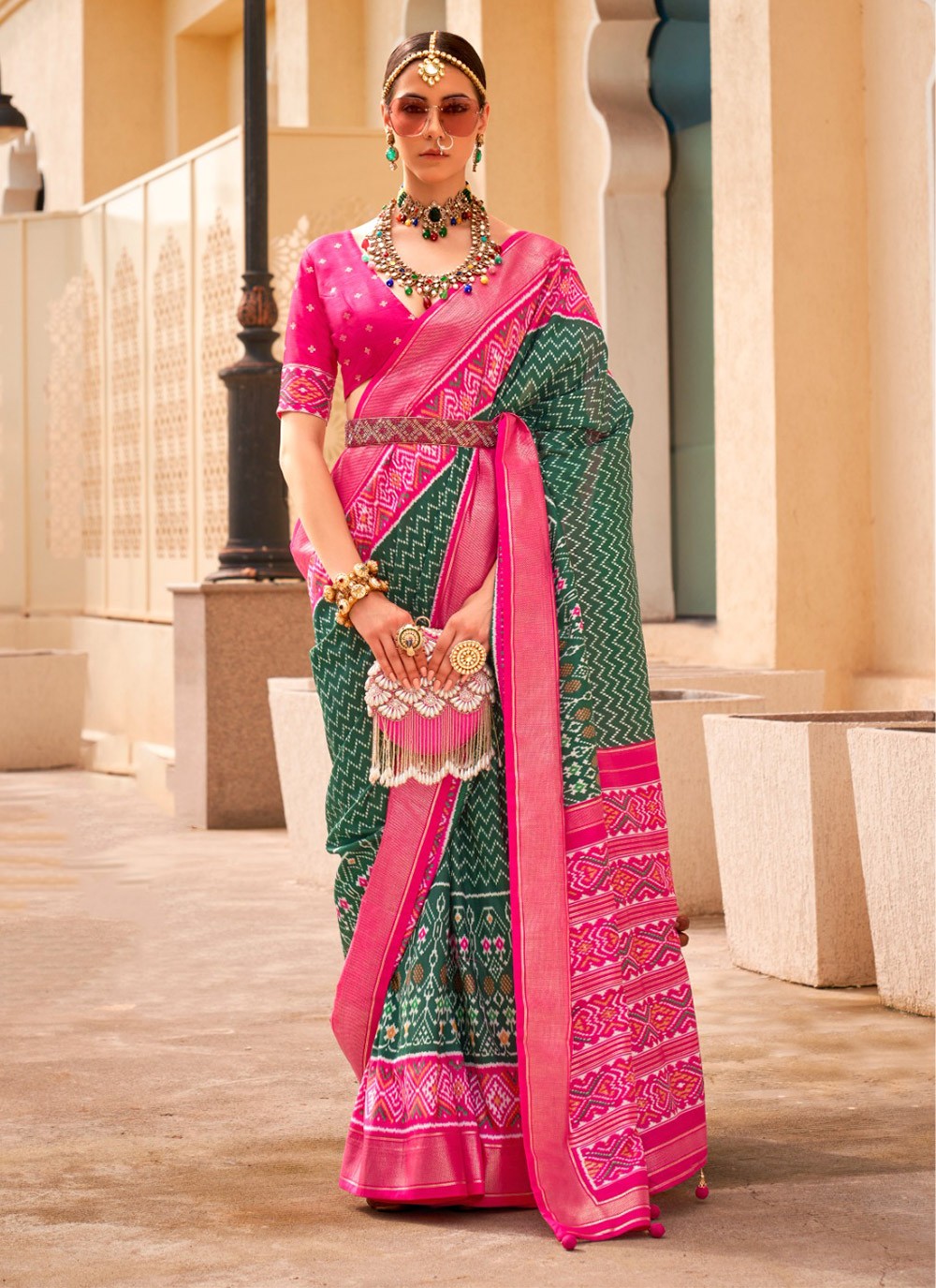 Traditional Printed Silk Saree - S4518