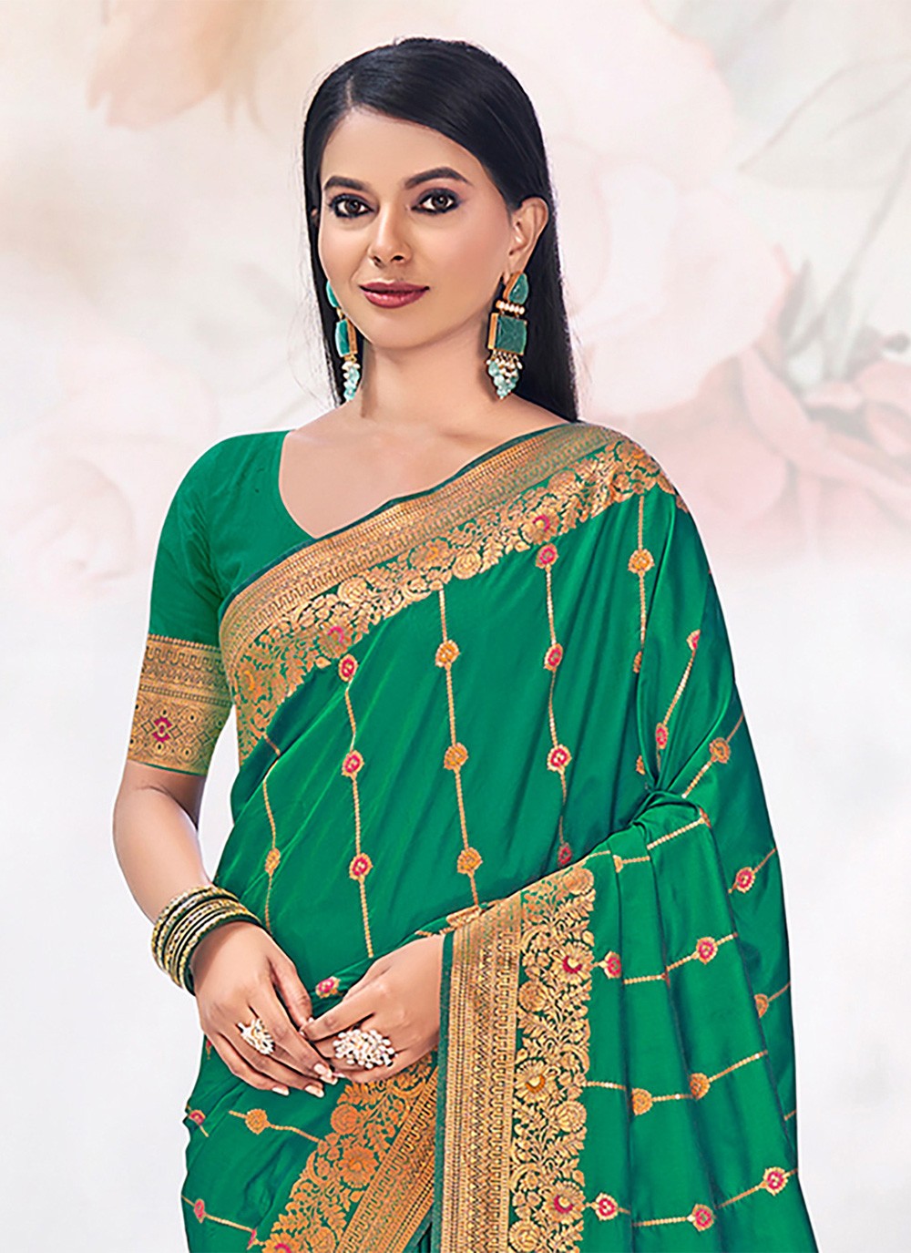 Traditional Weaving Zari Silk Saree - S6555