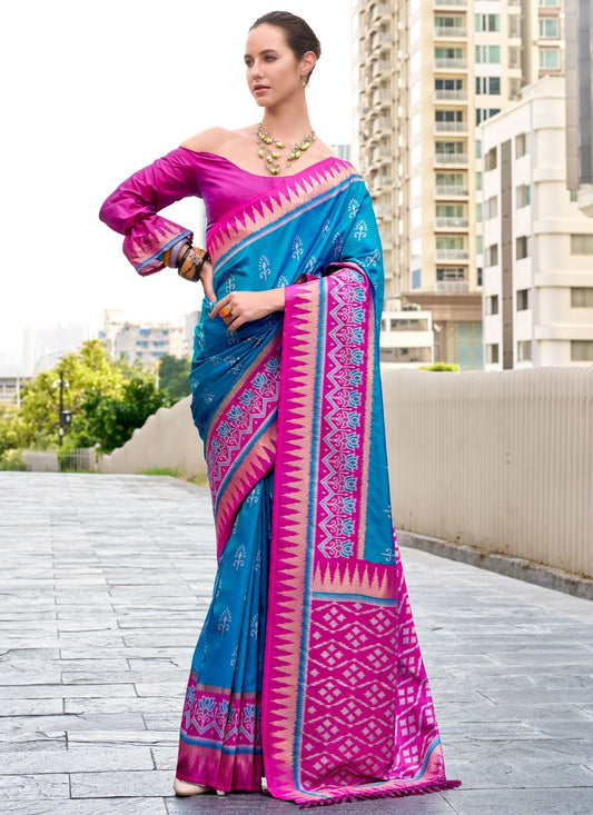 Weaving Zari Silk Multi Colour Classic Saree S15221