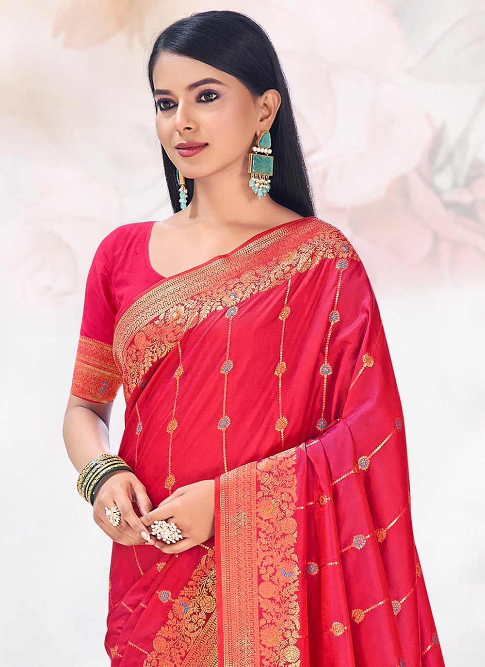 Traditional Weaving Zari Silk Saree - S6555