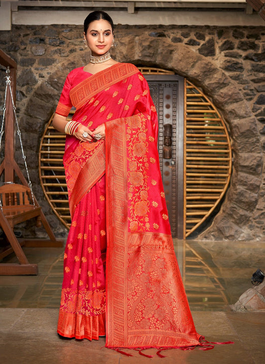 Traditional Weaving Zari Silk Saree - S5466