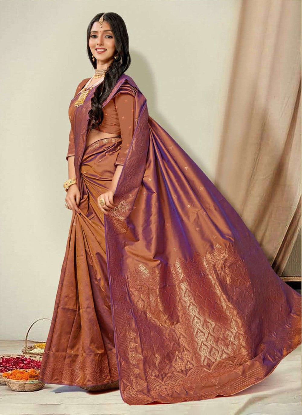 Classic Woven Silk Saree - S7384