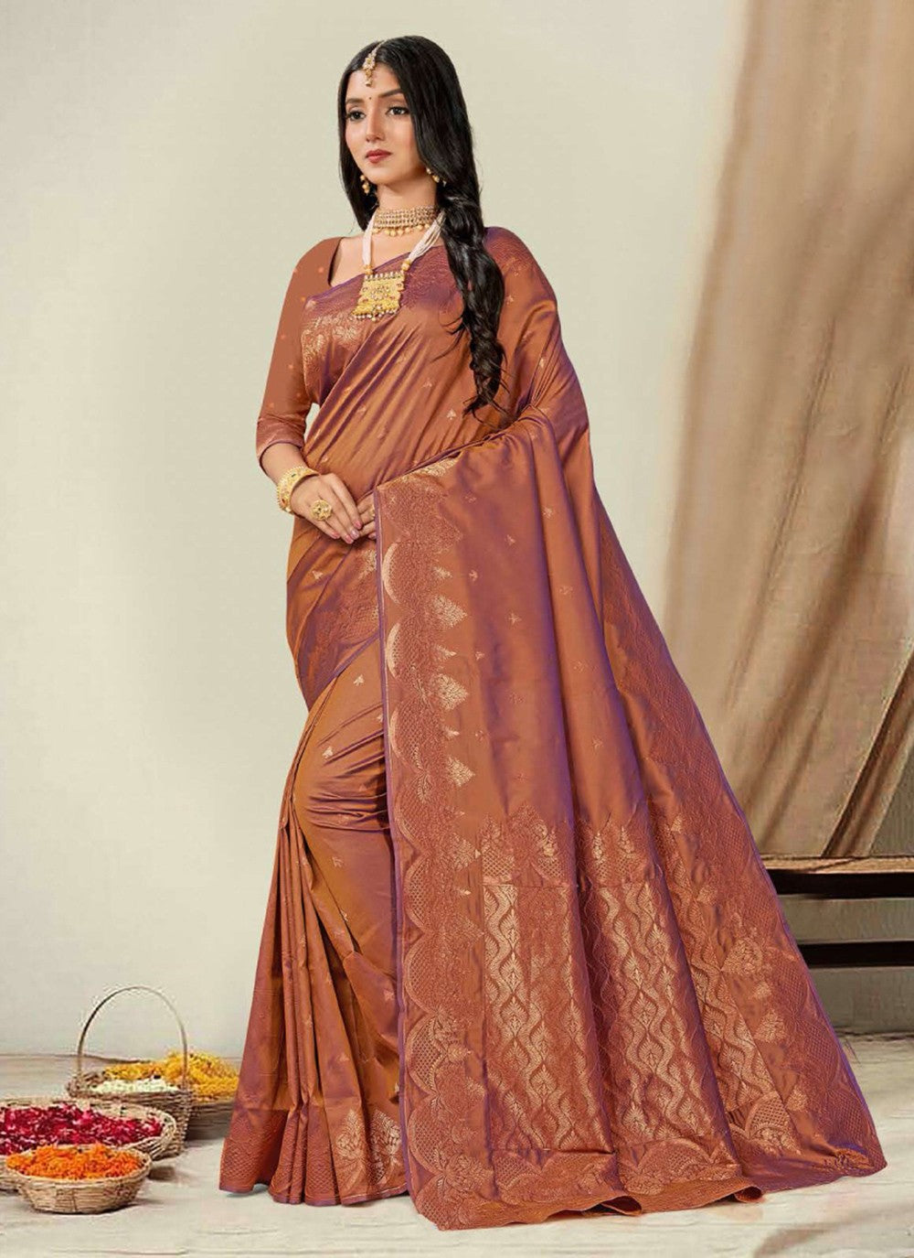 Classic Woven Silk Saree - S7384