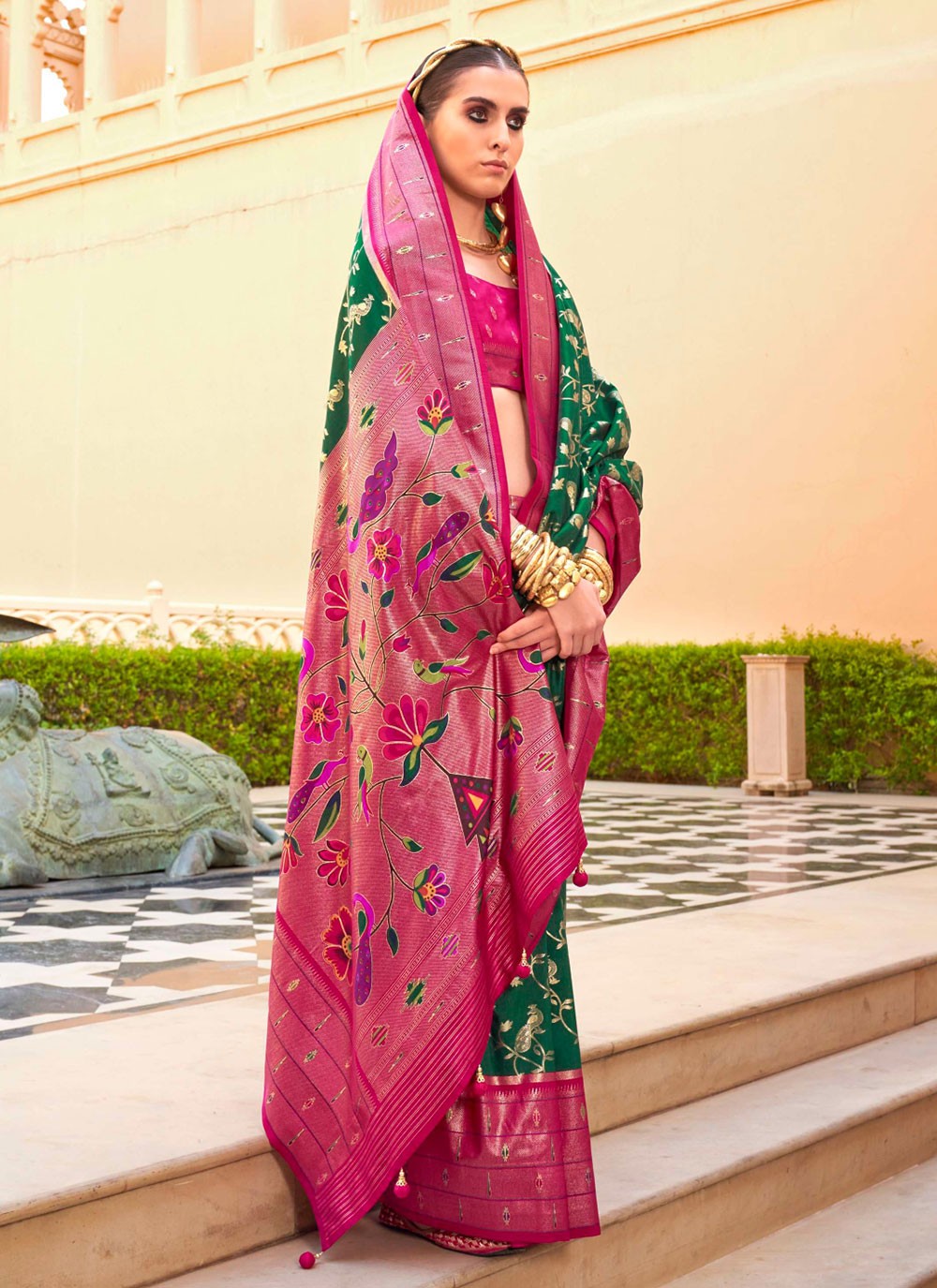 Casual Woven Silk Saree - S6088