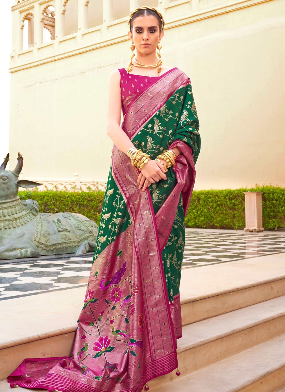Casual Woven Silk Saree - S6088