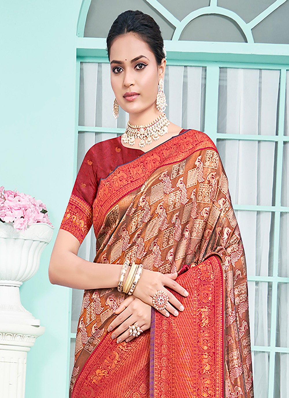 Classic Woven Silk Saree - S6605