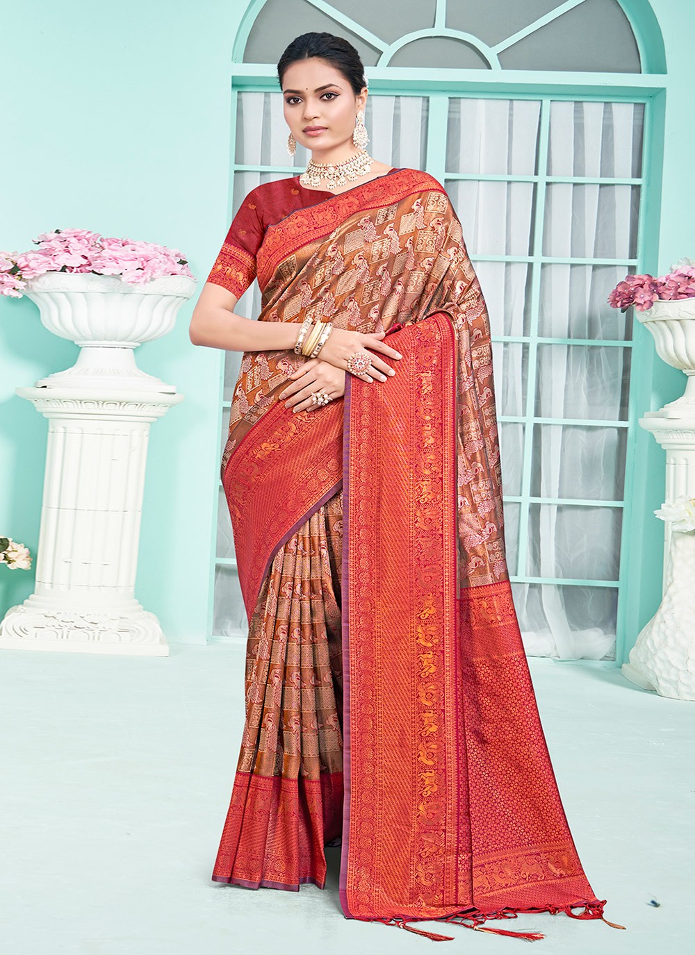 Classic Woven Silk Saree - S6605