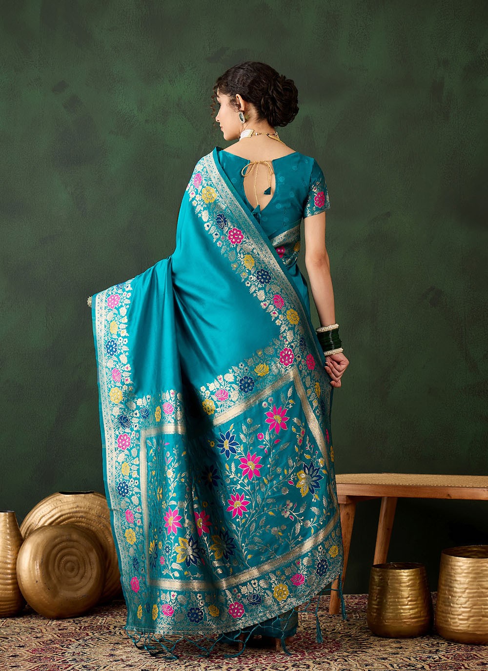 Classic Jacquard Work Silk Saree - S8307