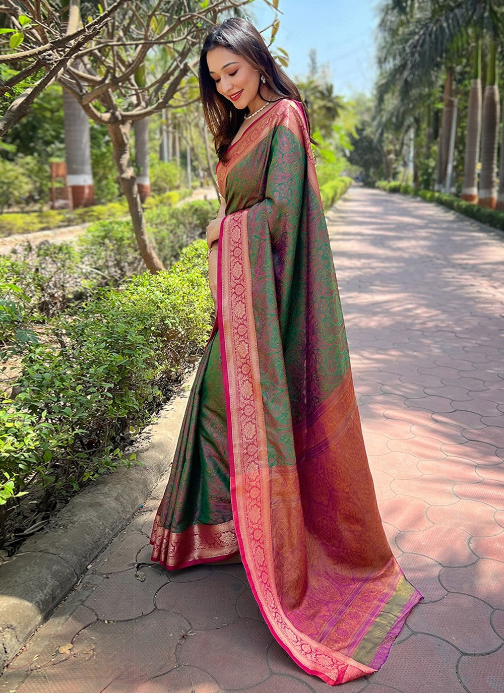 Classic Woven Silk Saree - S7845