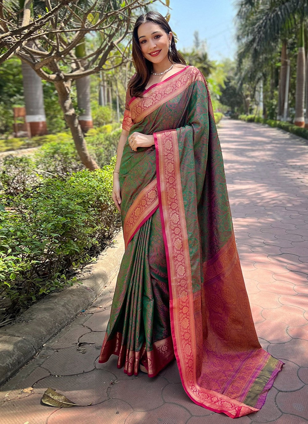 Classic Woven Silk Saree - S7845