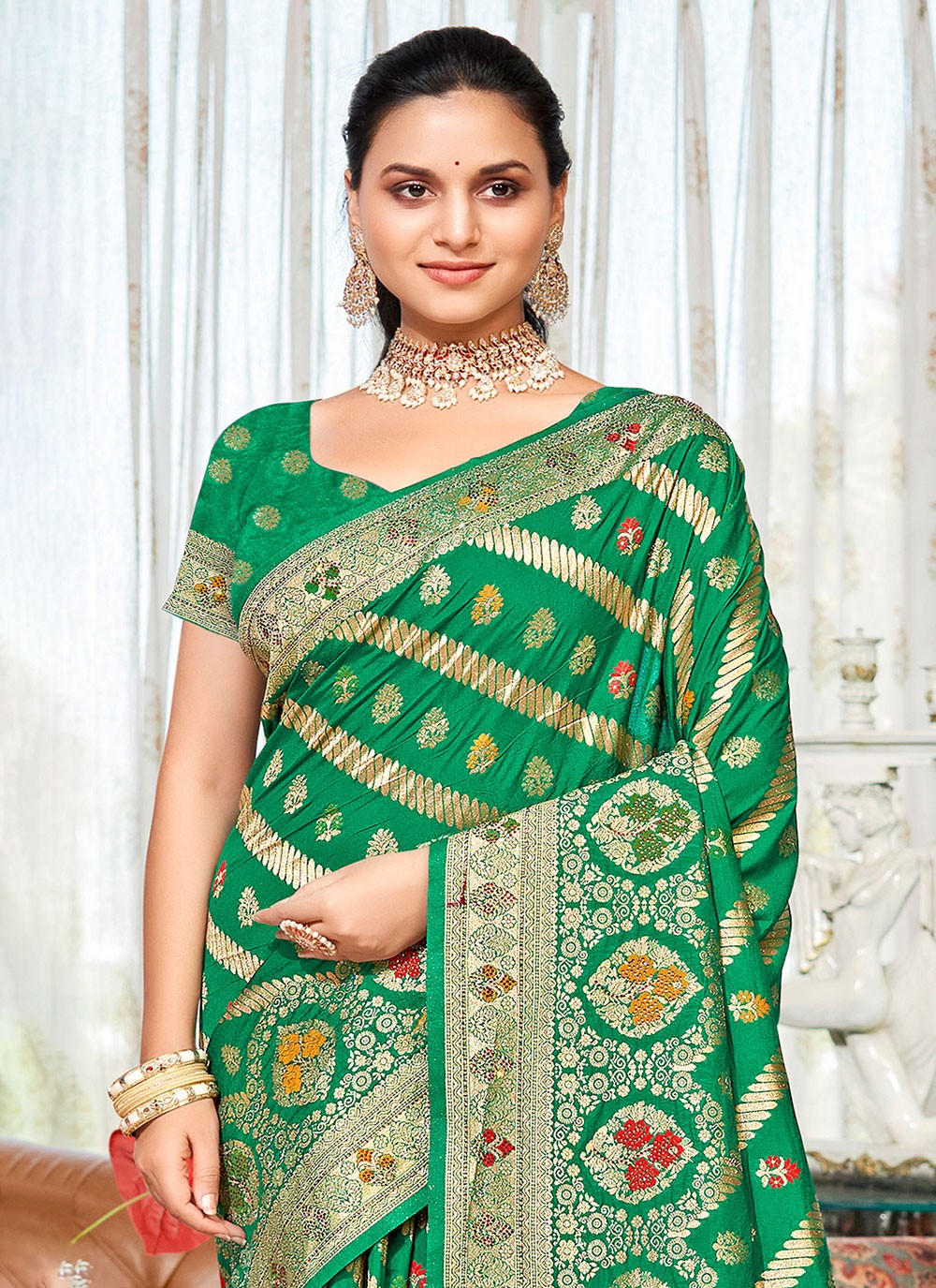 Traditional Woven Silk Saree - S6561