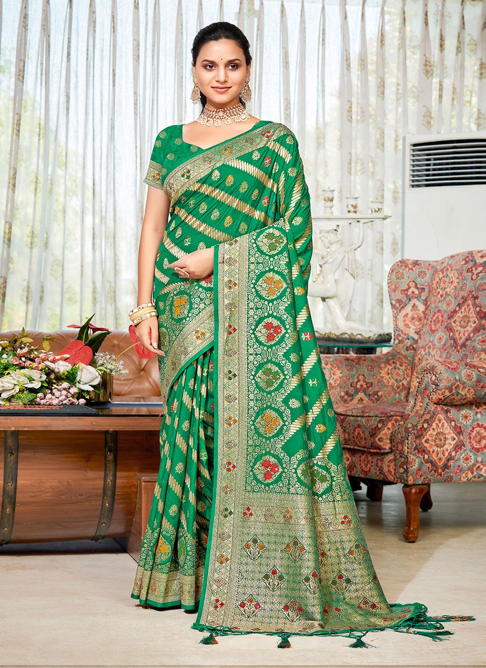 Traditional Woven Silk Saree - S6561