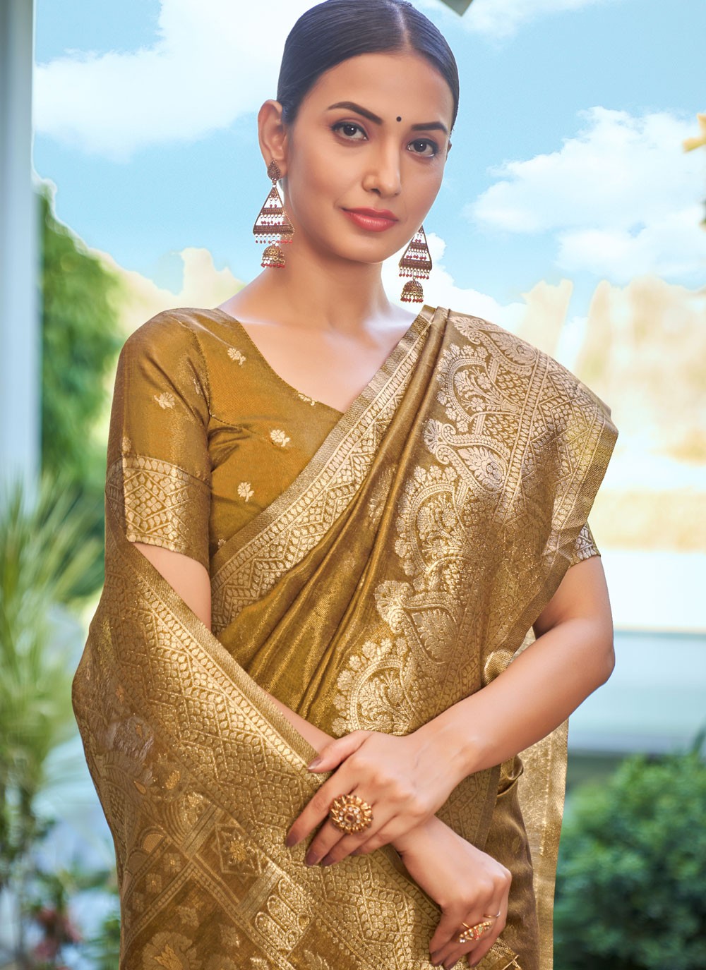 Classic Woven Silk Saree - S6408