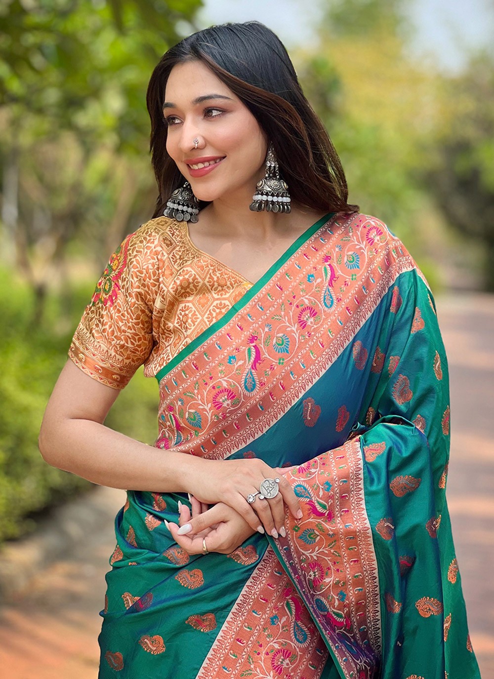 Classic Woven Paithni, Silk Saree - S8849