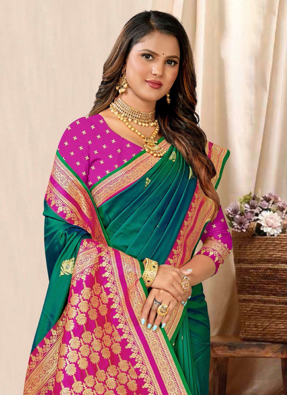 Traditional Woven Silk Saree - S7364