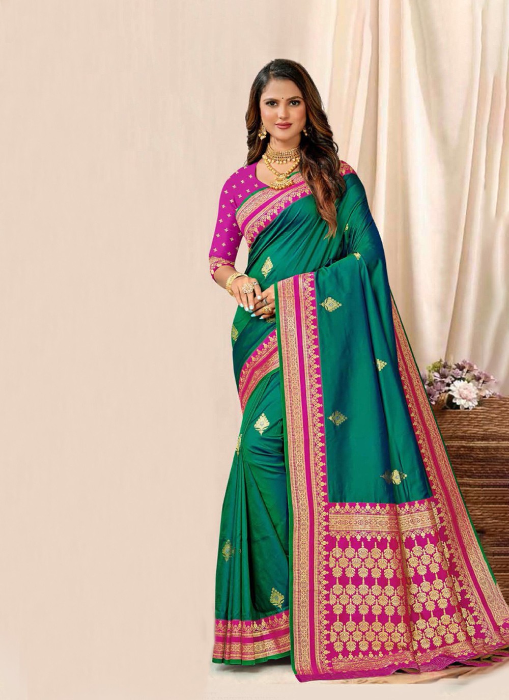 Traditional Woven Silk Saree - S7364