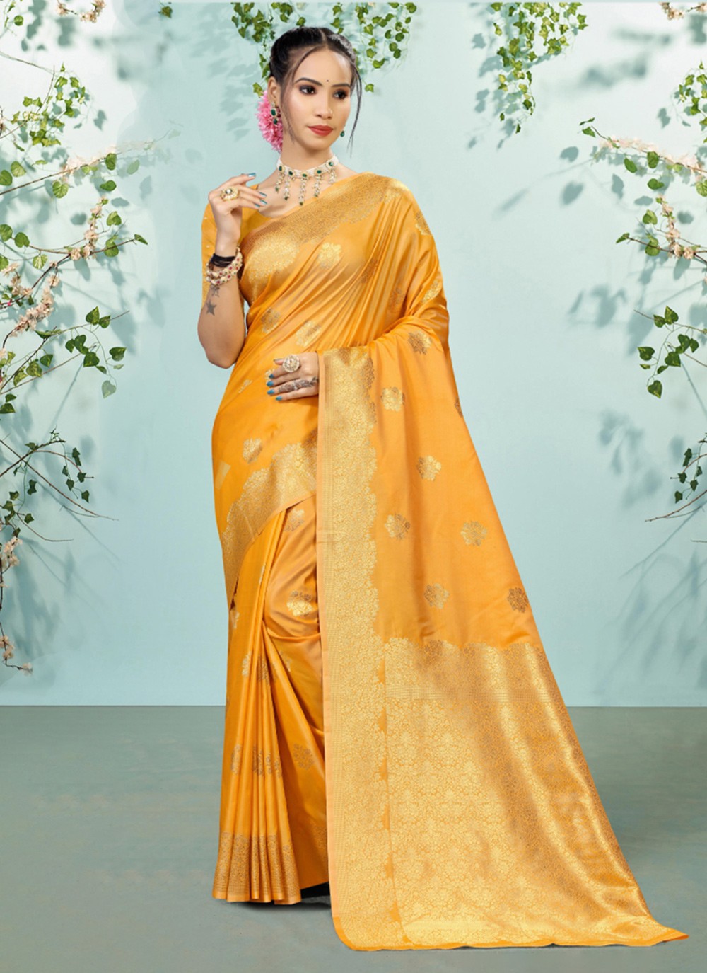 Classic Woven Silk Saree - S7371