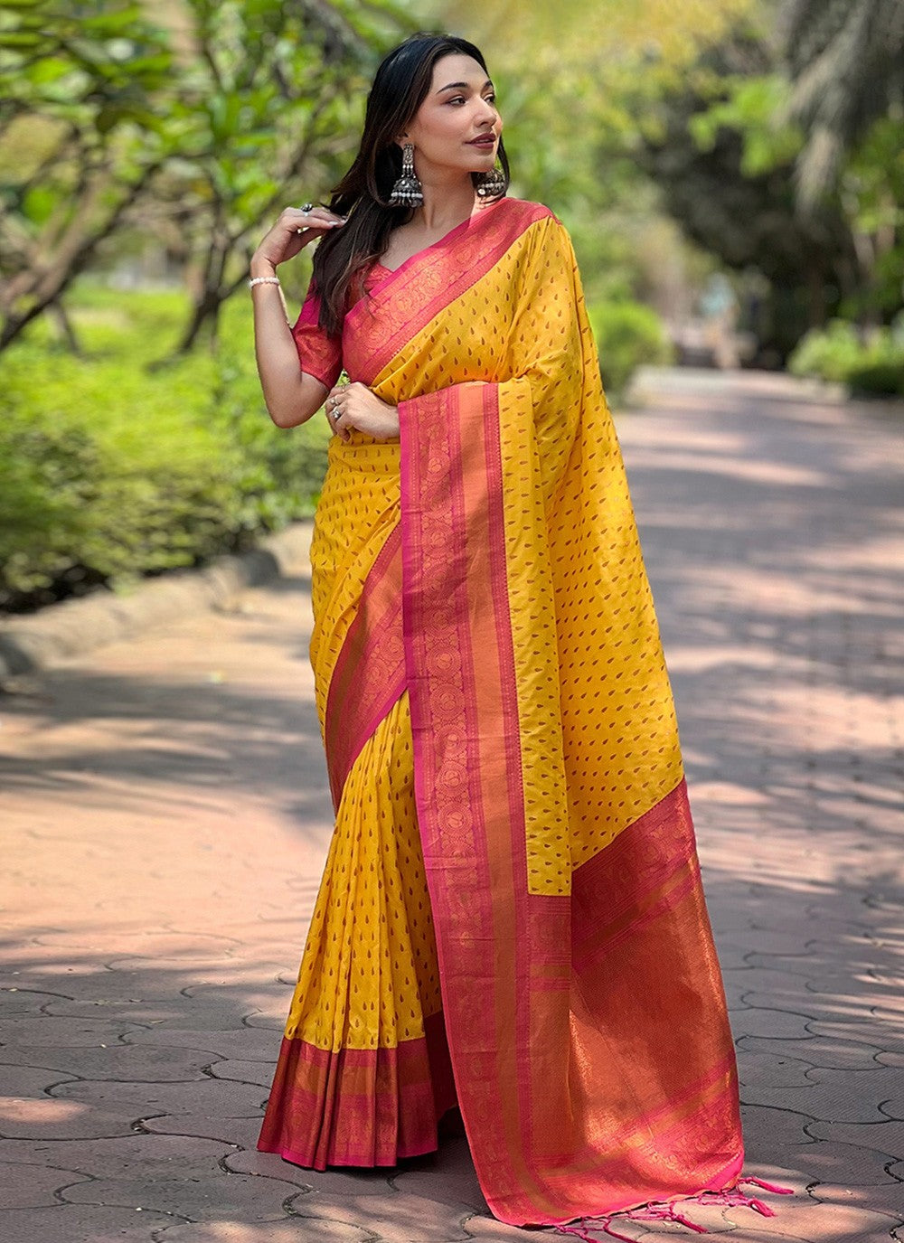 Casual Woven Silk Violet Saree - S11351