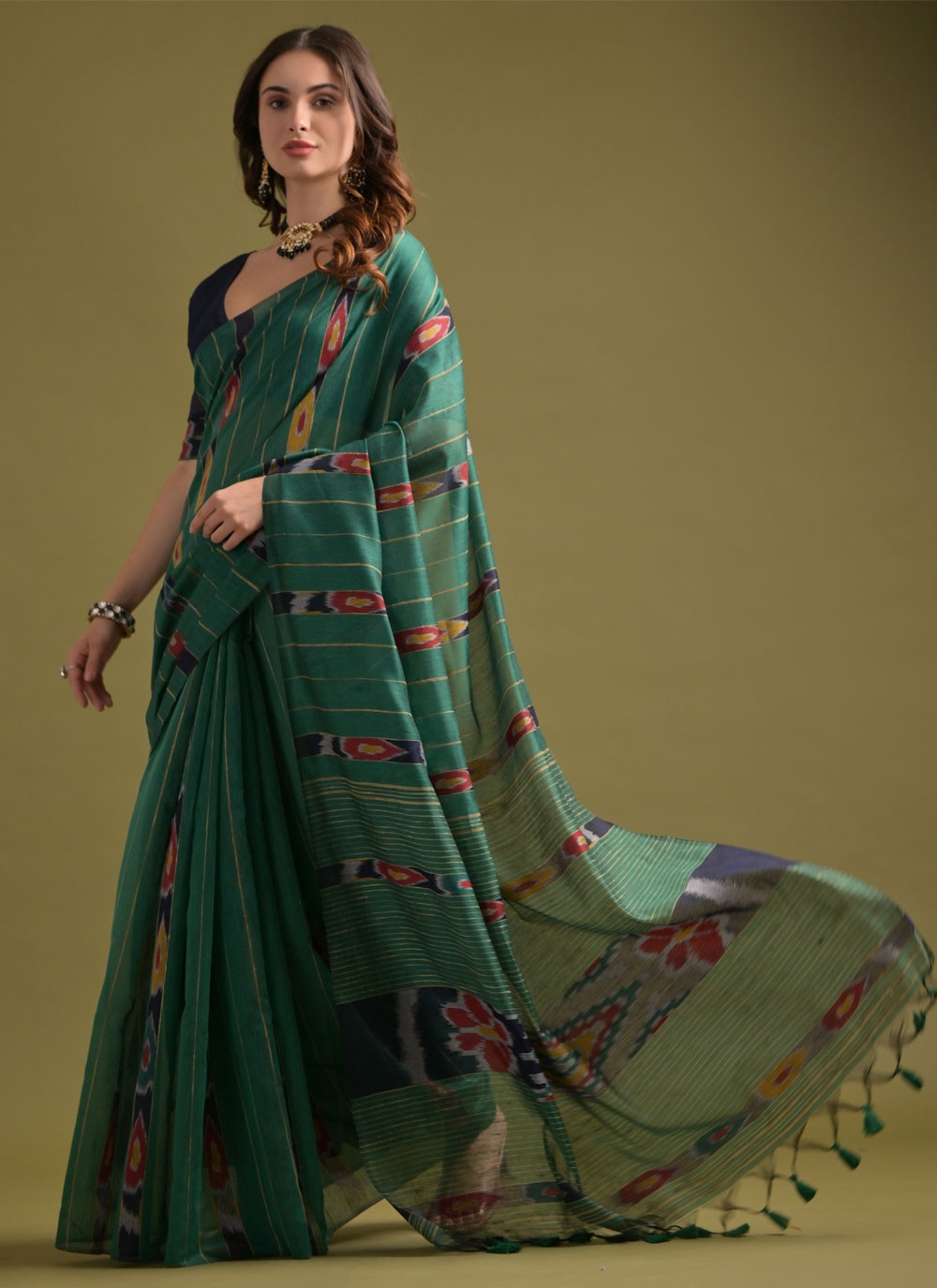 Printed Soft Cotton Saree - S11904