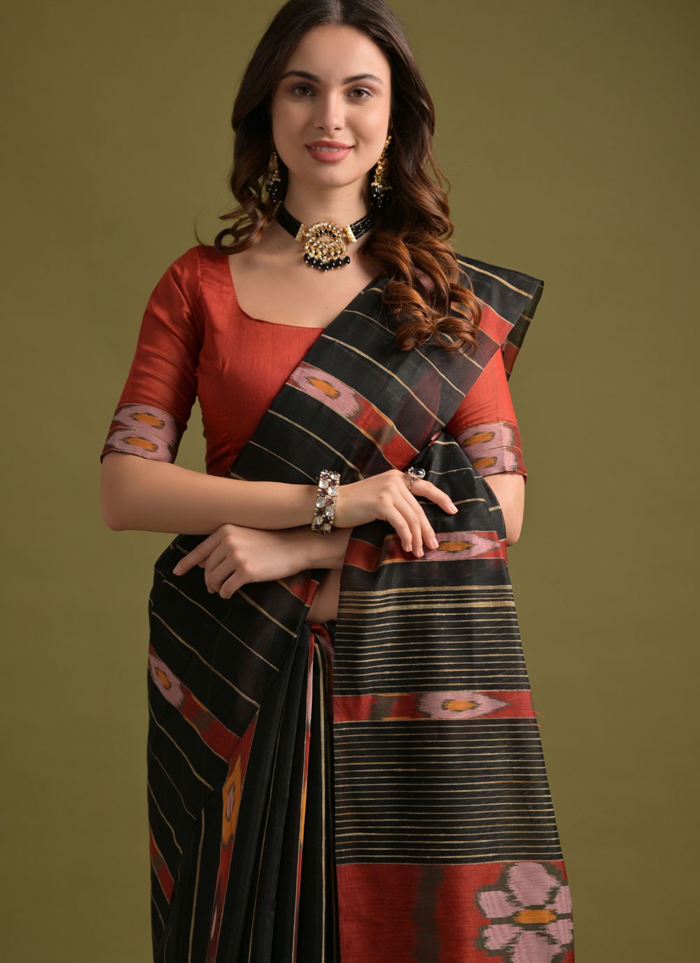 Printed Soft Cotton Saree - S11904