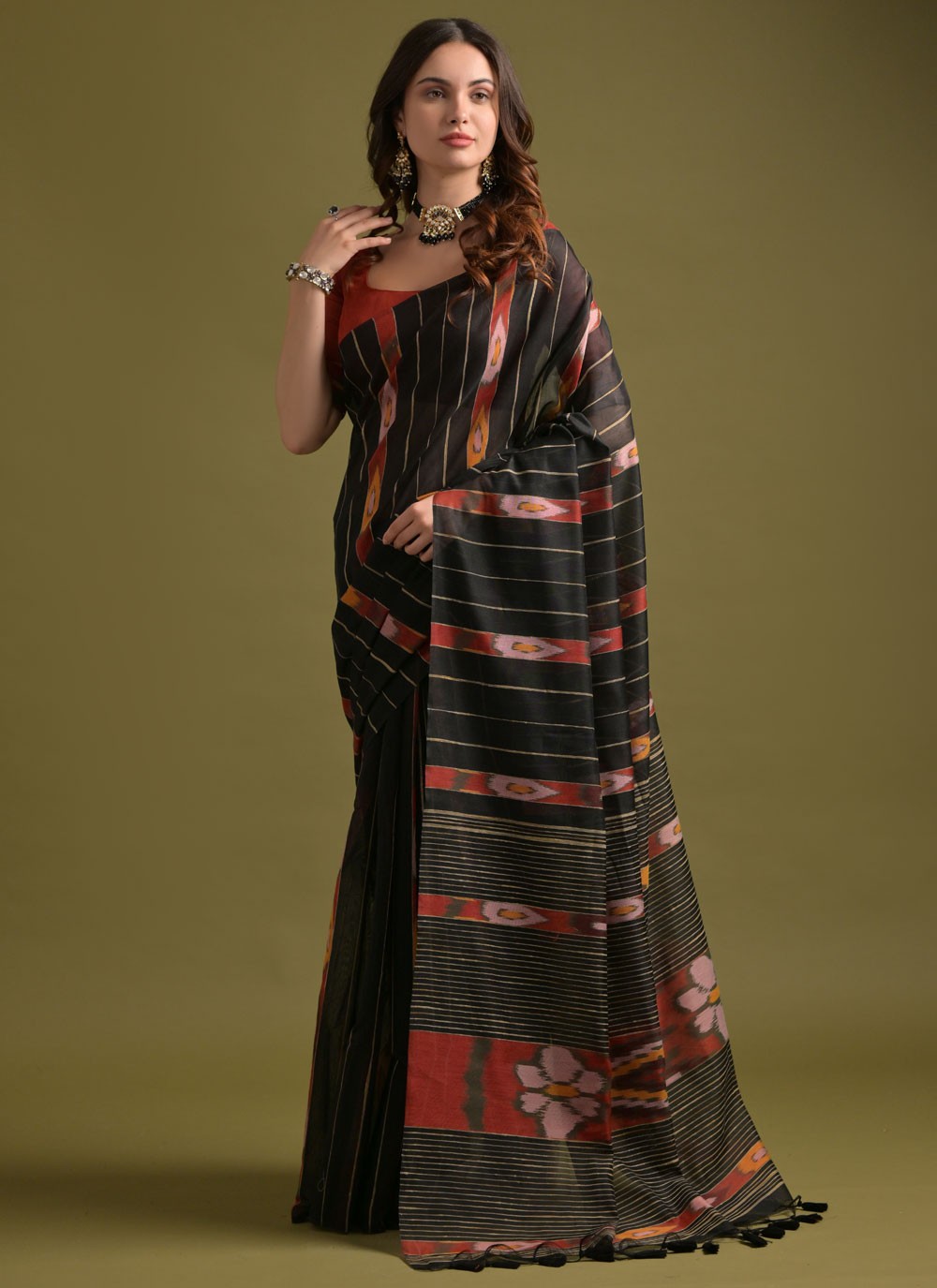 Printed Soft Cotton Saree - S11904