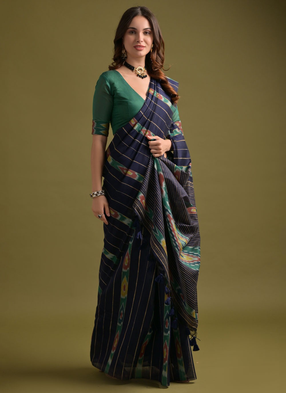 Printed Soft Cotton Saree - S11904