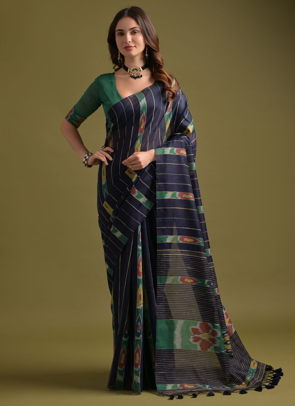 Printed Soft Cotton Saree - S11904
