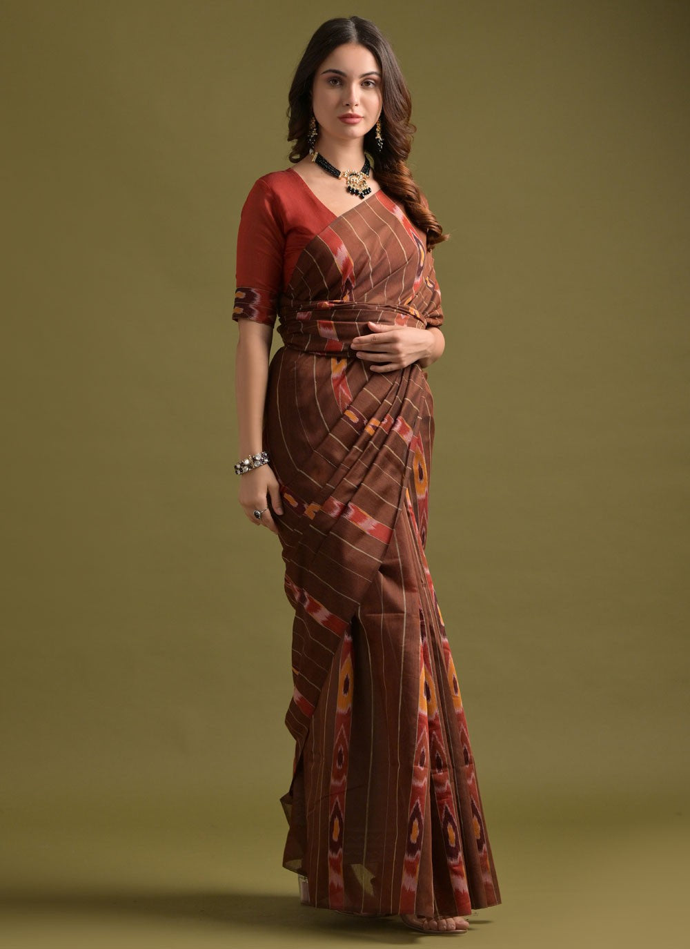 Printed Soft Cotton Saree - S11904