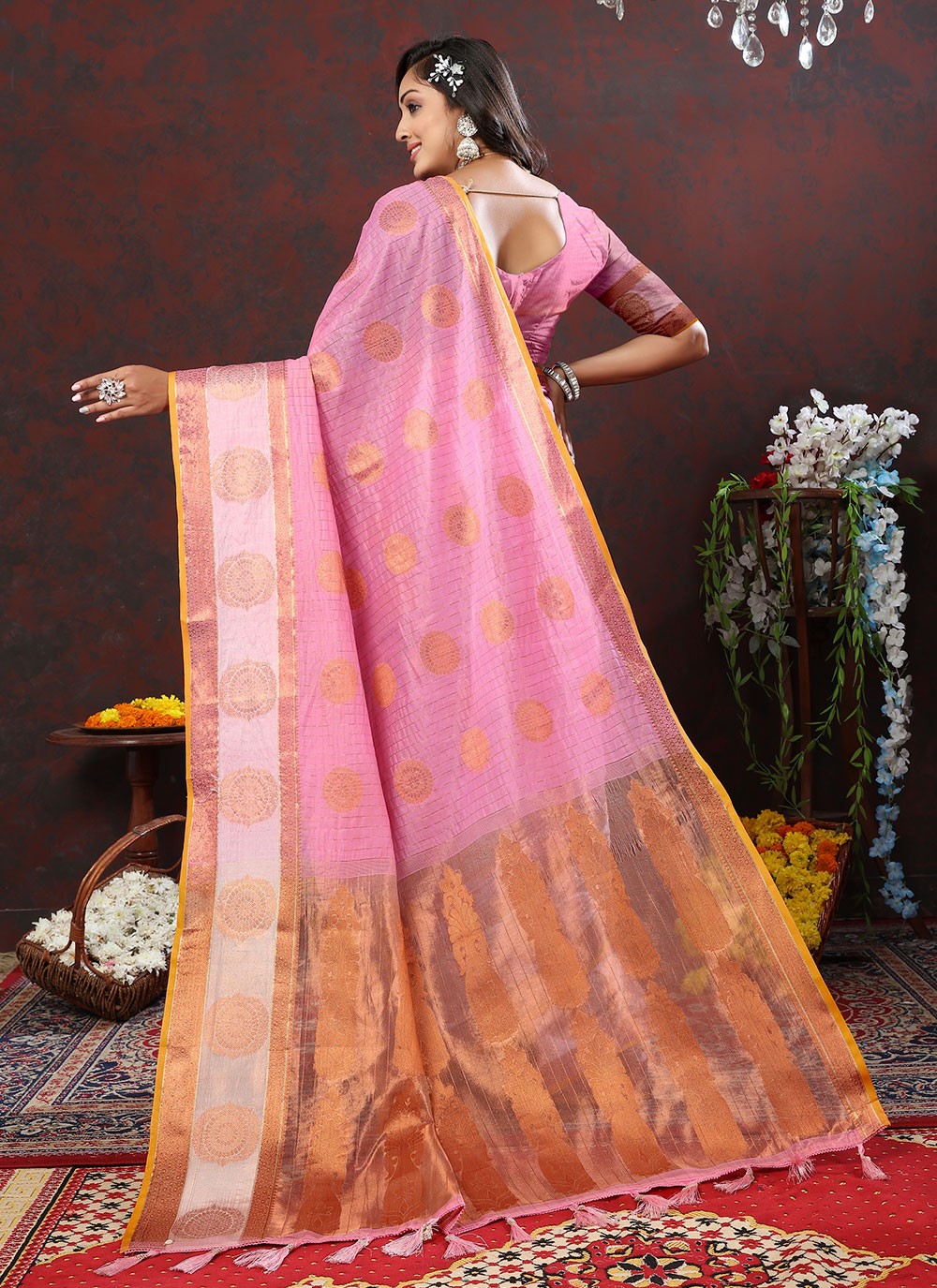 Trendy Weaving Zari Soft Cotton Saree - S4940