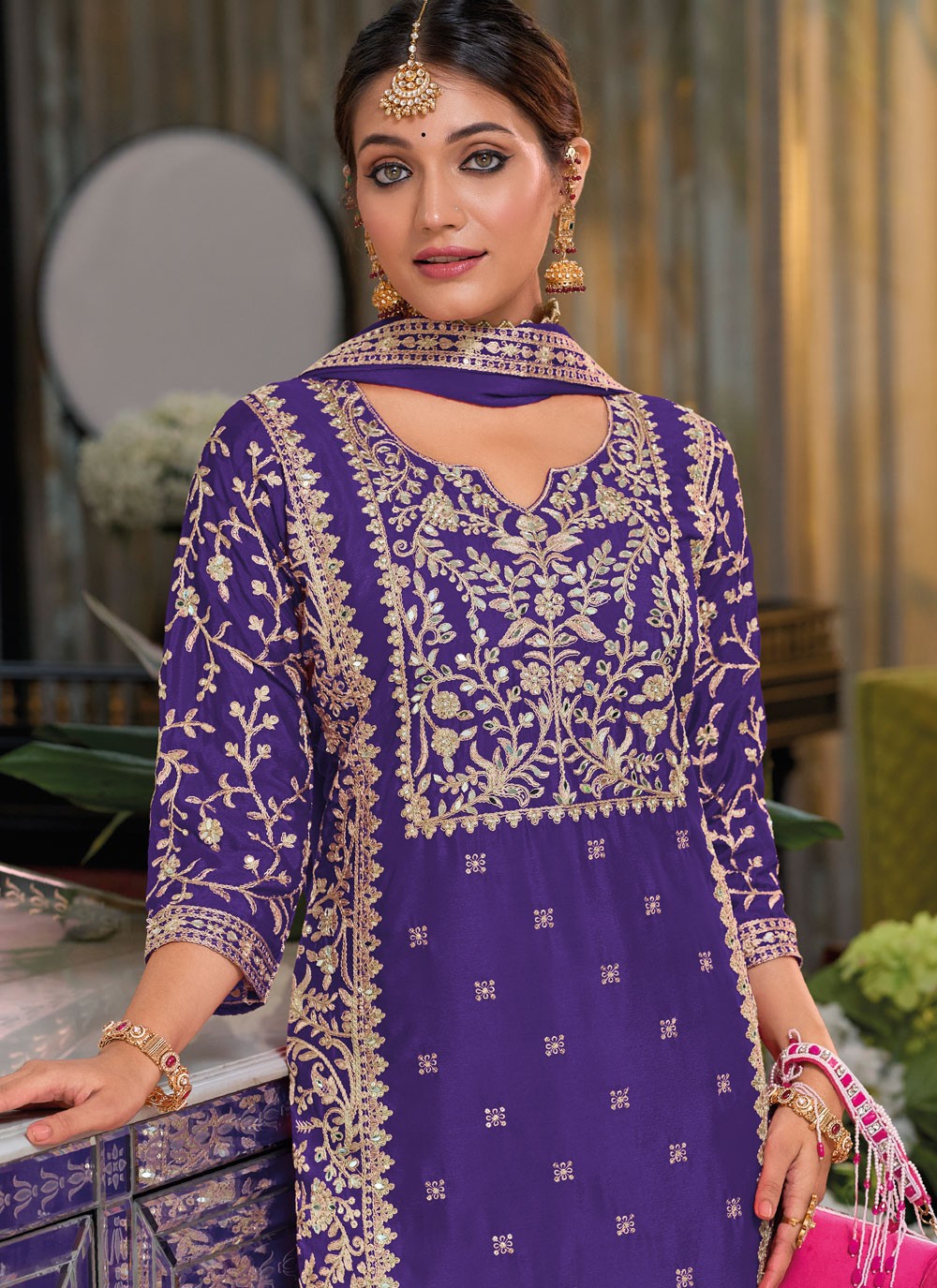 Chinon Salwar Suit - T4182