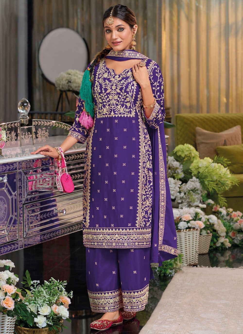 Chinon Salwar Suit - T4182