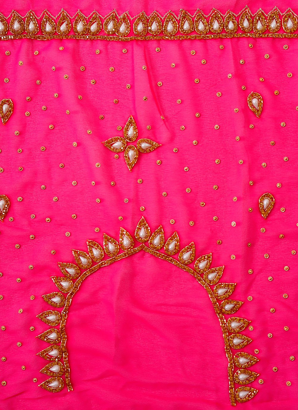 Classic Embroidered Georgette Saree - S7727