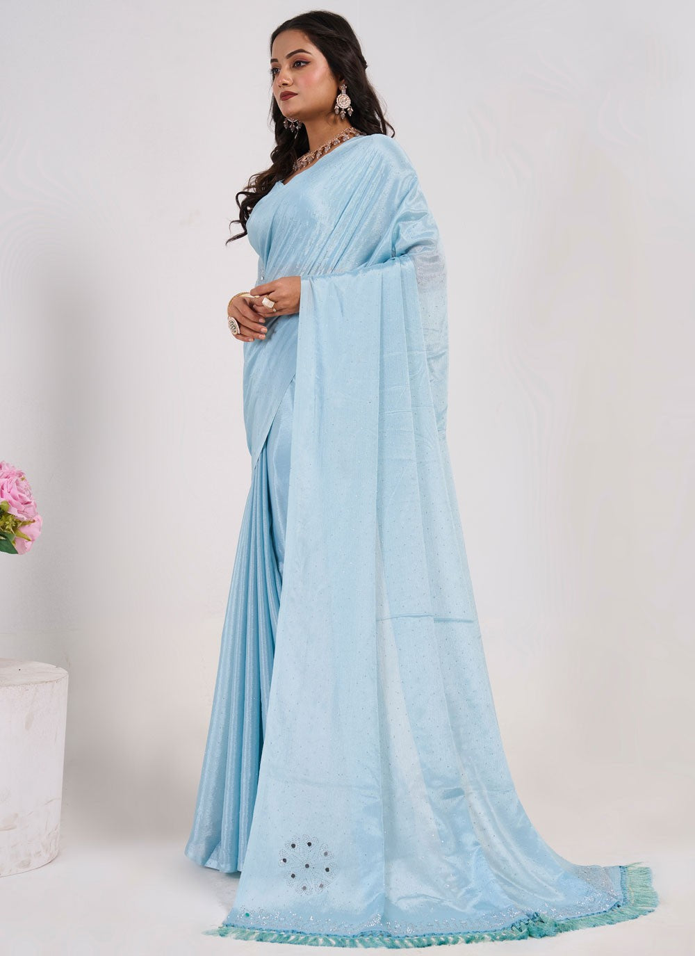 Bollywood Style Mirror Blue Chinon S13035