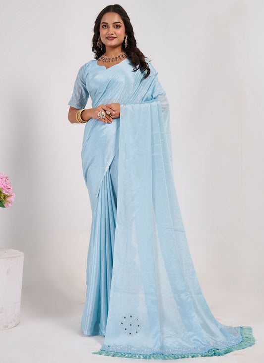 Bollywood Style Mirror Blue Chinon S13035