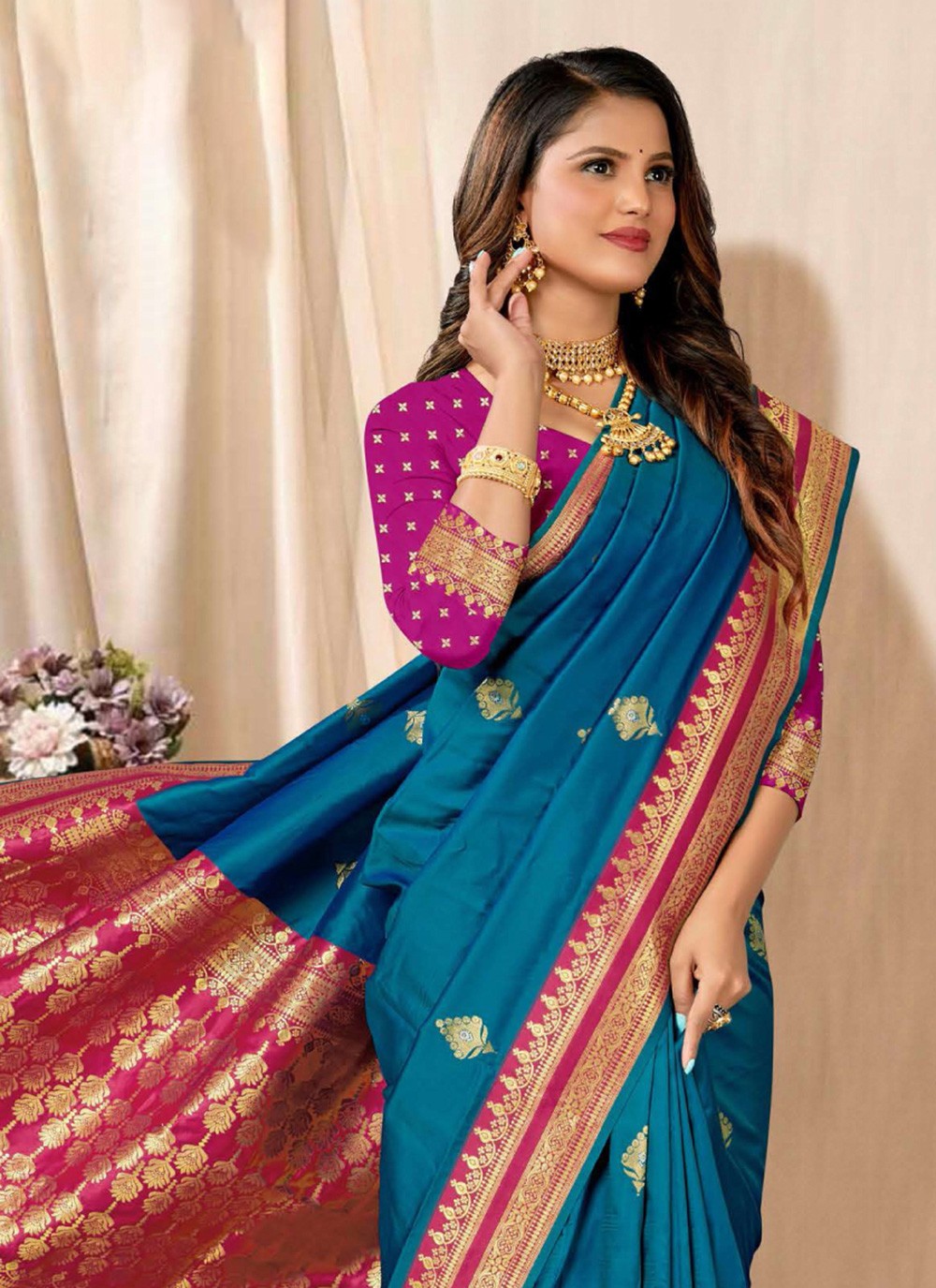 Traditional Woven Silk Saree - S7364