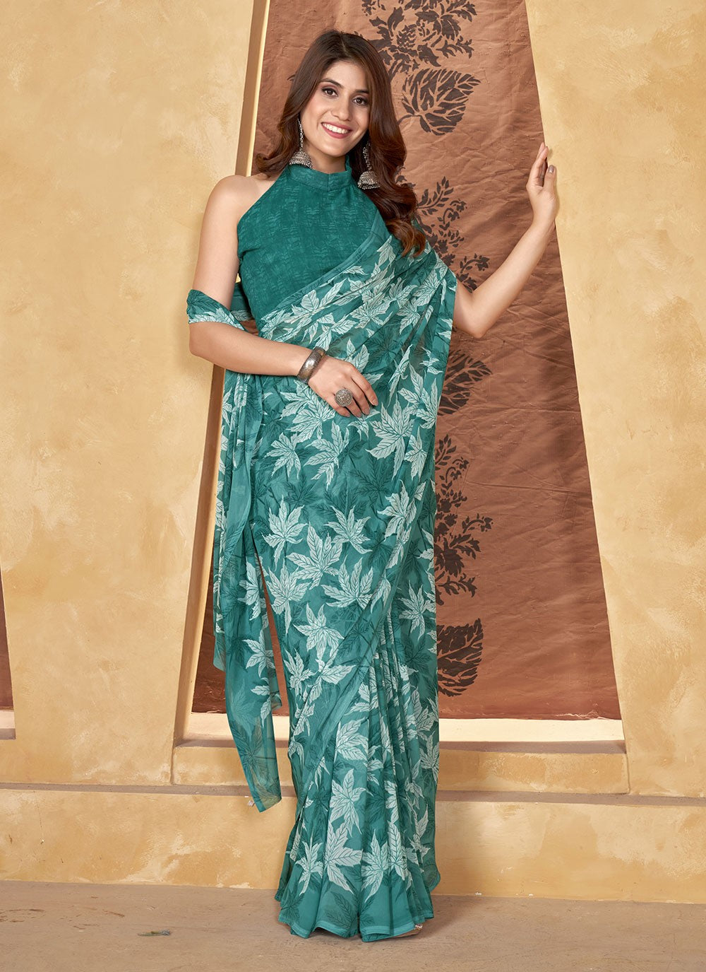 Classic Printed Weight Less Saree - S6268