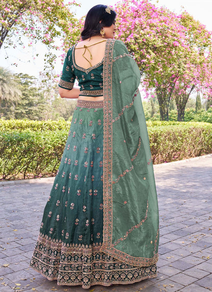 Crush Ceremonial, Festival, Mehandi & Sangeet A - Line Lehenga L3652