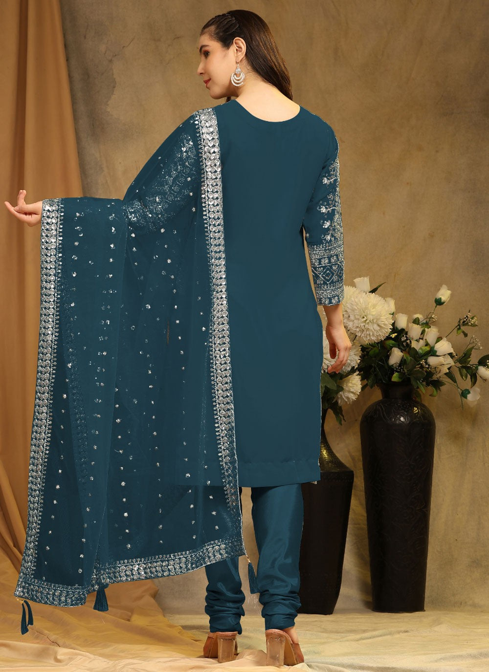 Faux Georgette Salwar Suit - T1633