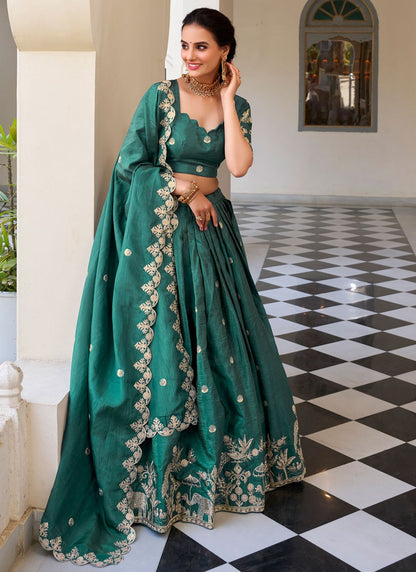 Crush Festival, Mehandi & Sangeet A - Line Lehenga L3625