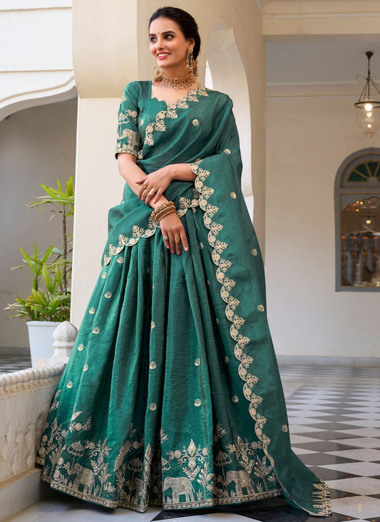 Crush Festival, Mehandi & Sangeet A - Line Lehenga L3625