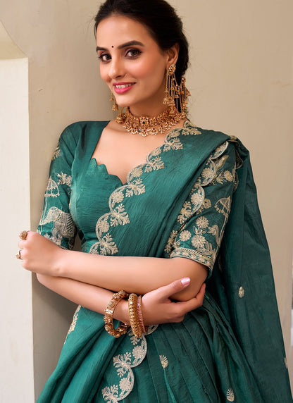 Crush Festival, Mehandi & Sangeet A - Line Lehenga L3625