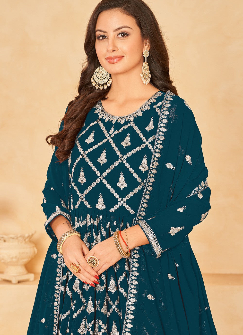 Faux Georgette Salwar Suit - T1532