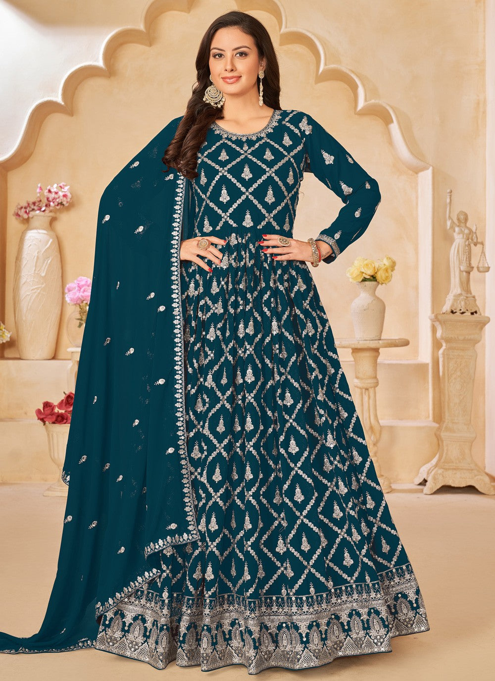 Faux Georgette Salwar Suit - T1532
