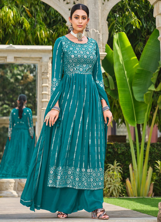 Faux Georgette Salwar Suit - T1409