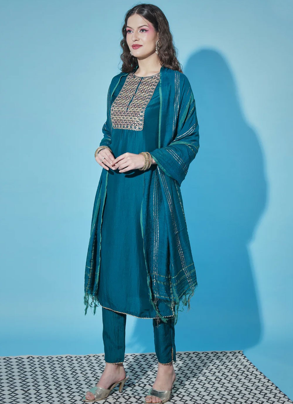 Cotton Silk Salwar Suit - T1618