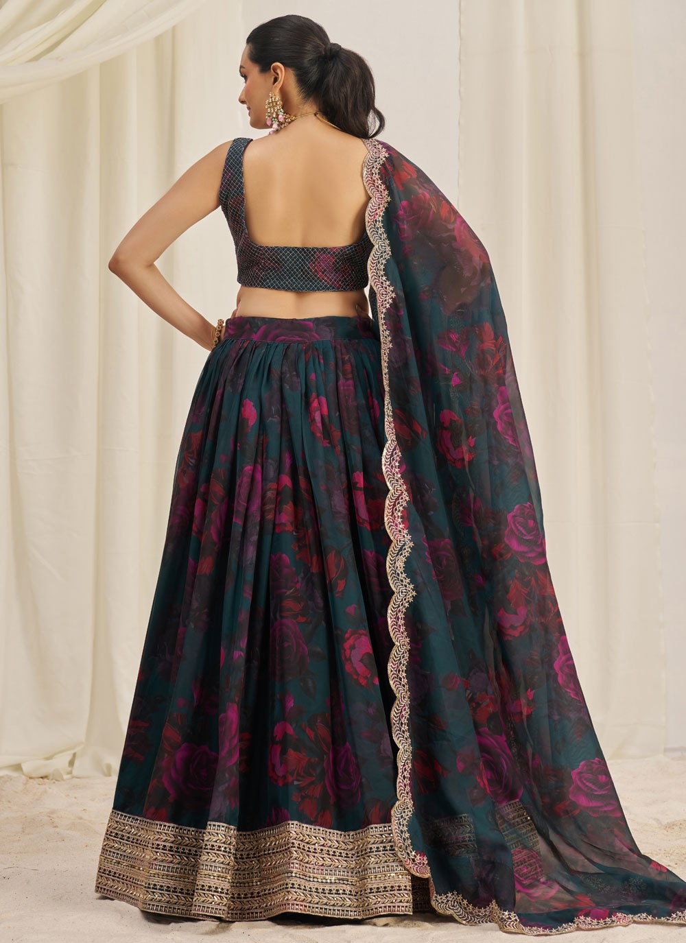 Dori Work Organza A - Line Lehenga - L2373
