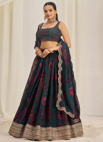 Dori Work Organza A - Line Lehenga - L2373