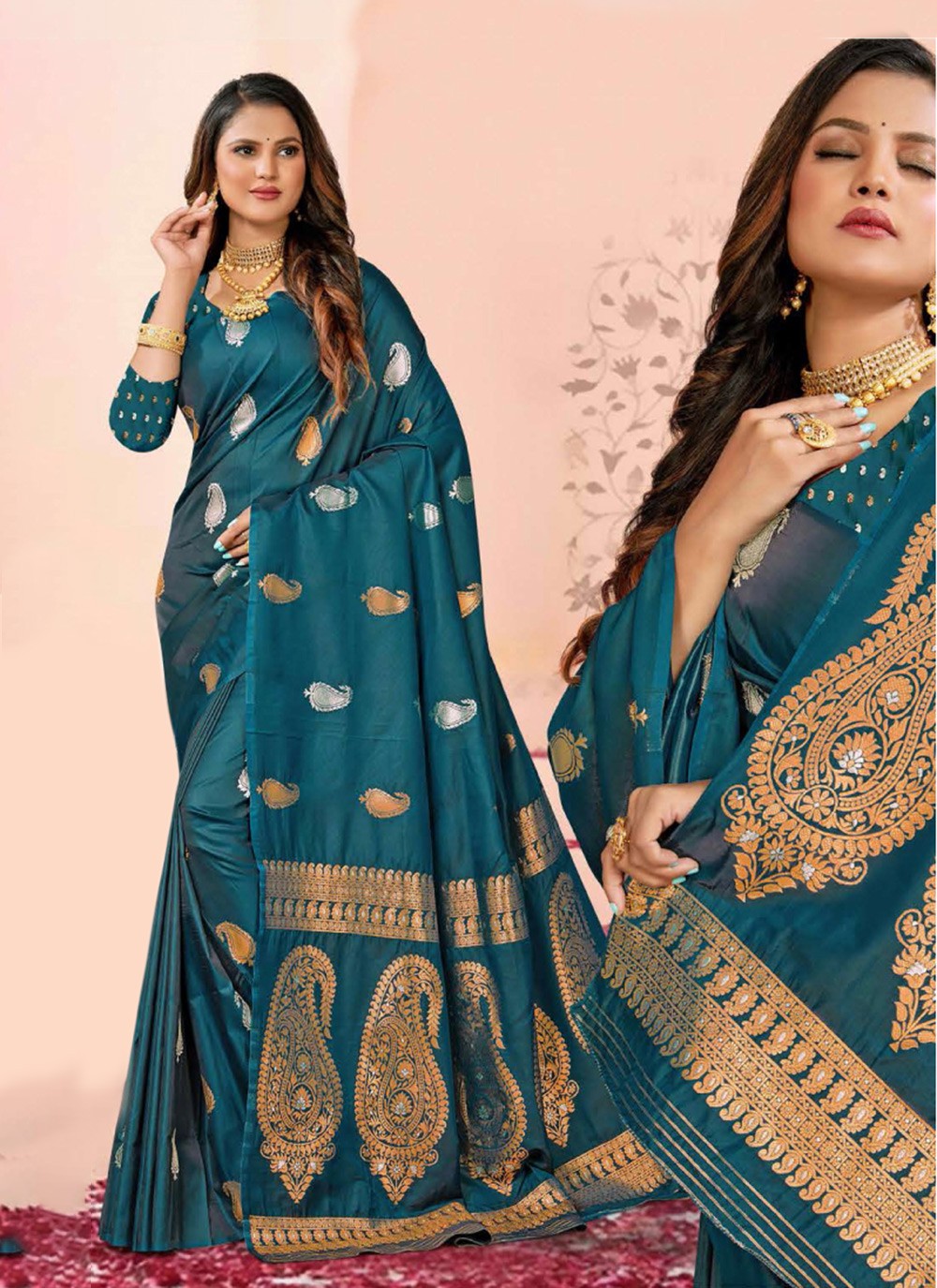 Traditional Weaving Zari Silk Saree - S7343