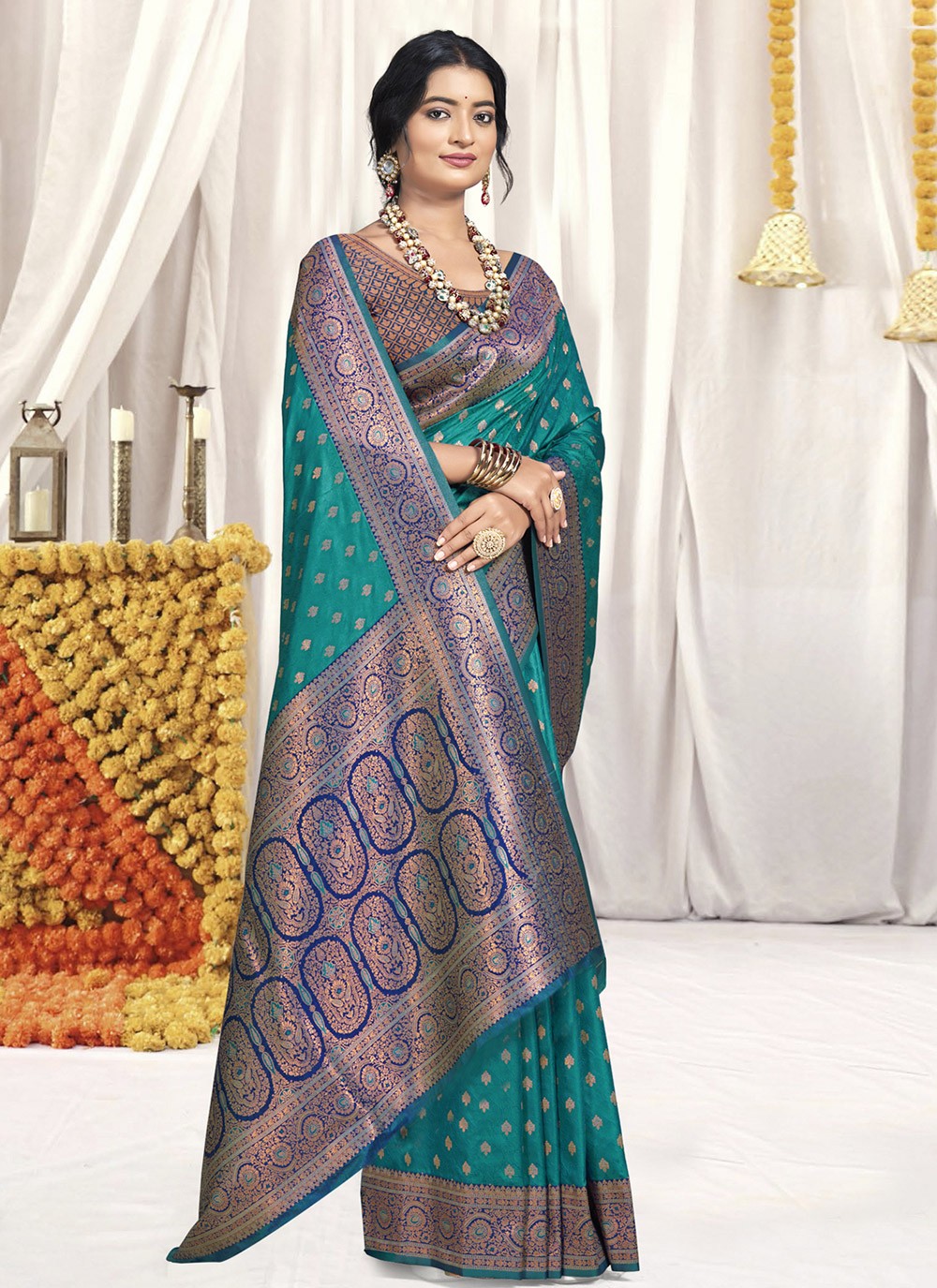 Classic Woven Silk Saree - S9070