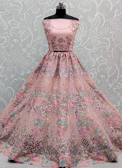 Diamond Net A - Line Lehenga - L2105